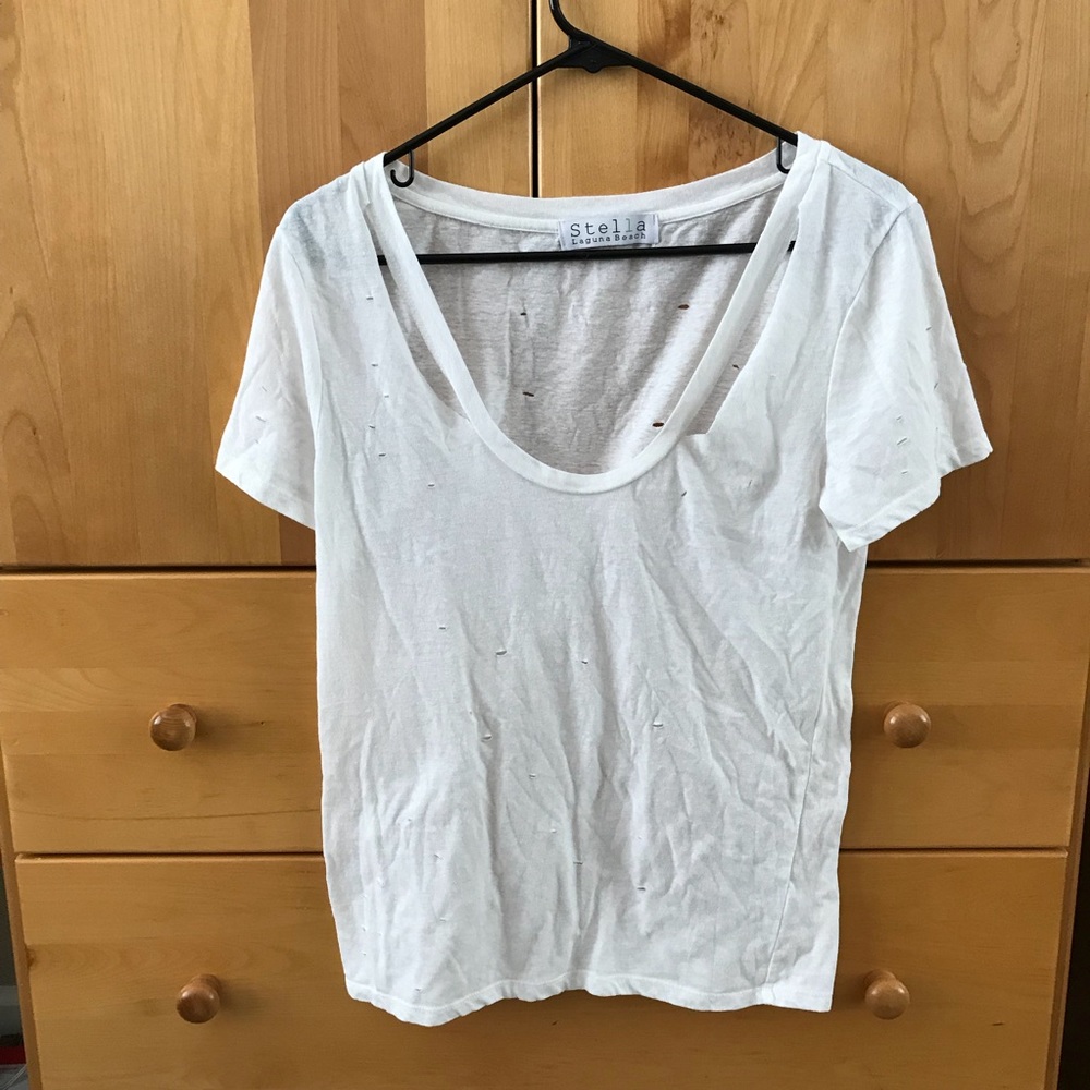 Stella Laguna beach destroyed tee
